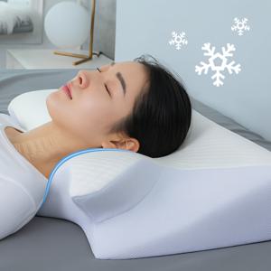 쿨맥스 냉감 기능성 경추베개 메모리폼 옆잠 코골이 완화