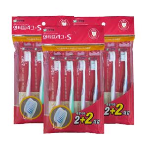 안티프라그 S 초극세모 칫솔 4개입 x 3개