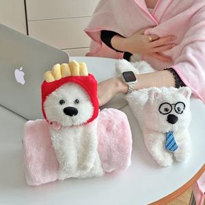 강아지 인형 무릎담요 사무실 에어컨담요 블랭킷