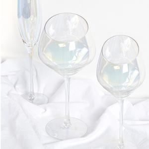 오로라 홀로그램 와인잔 500ml 2p