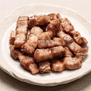 특허 받은 참숯 가마 에서 3번 구운 완벌 삼겹살 원육200g 구운후 120g 5팩
