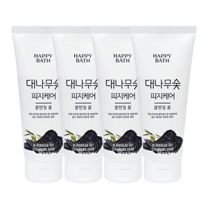 대나무숯 피지흡착 클렌징폼 200g x4