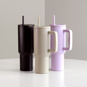 304스텐 메가 대용량텀블러 빨대포함 보온보냉 리유저블컵 1180ml