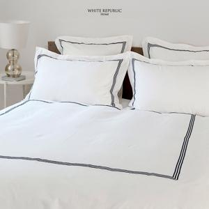 80수 순면 자수 호텔이불 프림로즈 컬렉션 미니 쿠션베개커버 네이비 (30x50)