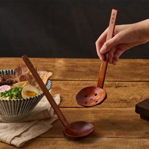 라멘 국자 2P 나무 우드 스푼 우동 면