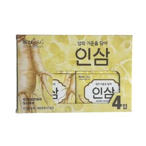 삼의기운을 담아 인삼비누 4개입 인삼추출물 고급스런 인삼향 비누