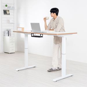 커스터마이징 듀얼 스퀘어프레임 전동식 모션데스크 E2 상판 1800사이즈