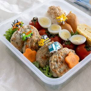 반찬핀 중장비친구들 도시락픽