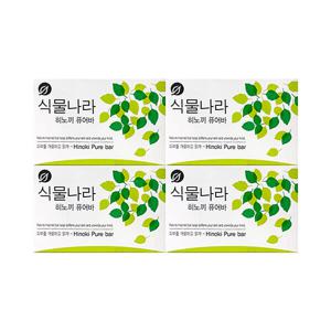 비누 히노끼 퓨어바 90g 4입 /세안비누
