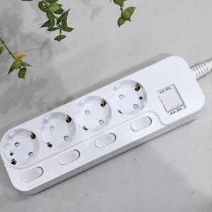 국산 개별 멀티탭 4구 1.5M 16A 3200W 멀티 콘센트 과부하차단 어댑터