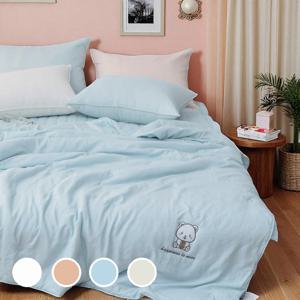 자연에서 온 부드러움,밤나무 모달 냉감베개커버 외 여름이불&밴딩패드세트 SS/Q/K 4컬러