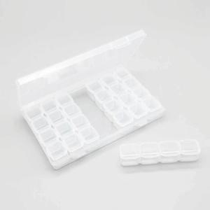 다용도 수납 보관 미니 케이스 투명 28칸 분리케이스 개별케이스 네일아트 보관함 개별 부품