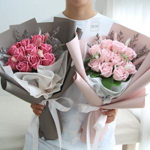 비누꽃다발 10송이 비누장미 로즈데이 성년의날 졸업식 꽃다발