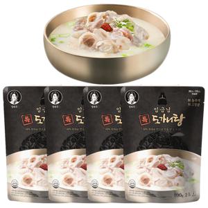 정태우 임금님 특 도가니탕 800g*4팩 한우 사골 곰탕 즉석국