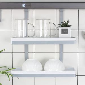 정품 리큐브 주방 싱크대 벽장하부 행거레일 악세사리 선반걸이 실버 2단 컵선반