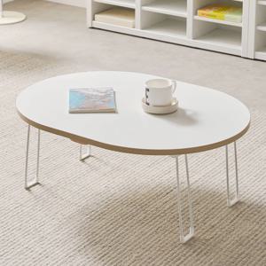 피터 국산 접이식 좌식 테이블 식탁 거실 소파 커피 좌탁 밥상 타원형