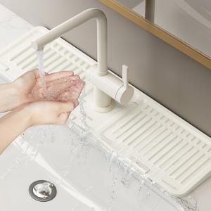 욕실세면대 씽크대 수전 실리콘 수전선반/트레이 욕실선반 정리 화장실선반