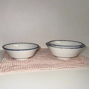 블루 라인 보울 2size / 밥그릇세트 밥공기 국그릇 요거트 디저트볼 11cm, 13cm