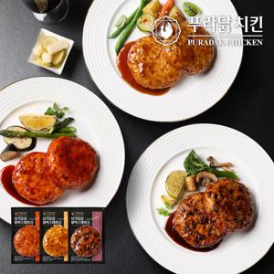 푸라닭 닭가슴살 함박스테이크 100g*2팩 3종