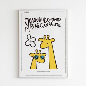 인테리어 아트 포스터_Mit Giraffe (A1 5070 A2 A3 size)