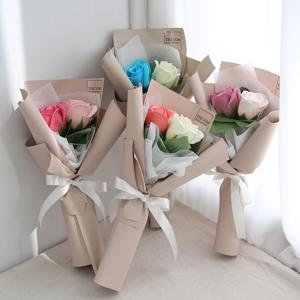 비누꽃다발 2송이 장미 로즈데이 생일 졸업식꽃다발
