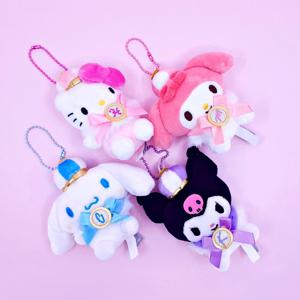 산리오 왕관 인형 키링 헬로키티 시나모롤 쿠로미 마이멜로디 폼폼푸린 선물 가방고리 8cm