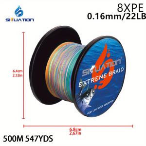 TEMU 8 브랜드 슈퍼 강한 장력 낚시 라인, 강한 말 짠 그물 낚시 미끼 특수 라인, 8XPE 라인 500M/548YDS/1640FT