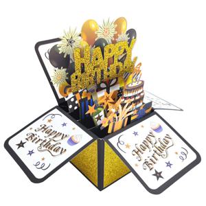 TEMU 1pc, 행복한 16/18/20/21/30/40//70/80번째 생일 팝업 카드, 메모와 봉투가 있는 30번째 생일 카드, 남편, 아내, 남성 및 여성을 위한 생일 선물, 3D 팝업 생일 축하 카드, 소규모 비즈니스 용품