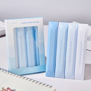TEMU 360도 회전 양면 점착 테이프 4개 세트, 대용량, 스크랩북·DIY 공예·백투스쿨·사무용품·수제 다이어리 및 아트 프로젝트 필수 아이템|다이어리|일기장