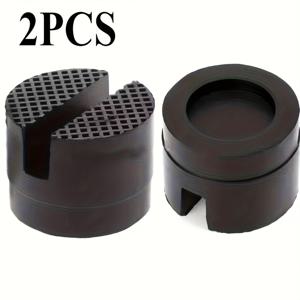 TEMU 2pcs Jack Stand 고무 패드 자동차 패드 패드 프레임 레일 보호자 리프 스탠드 안전을 유지하기 위해 클립-용접 페인트 금속을 보호하기 위한 바닥 패드