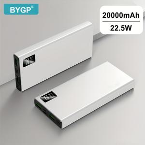 TEMU BYGP 20000/10000mAh 휴대용 파워 뱅크, PD20W 고속 USB 충전기, 내장형 Type-C 포트/LED 디스플레이, 휴대용 및 가벼움, 아이폰, 장치/휴대전화, 야외 비상 여행 백업 배터리 팩에 적합|보조배터리|보조배터리20000