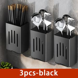 TEMU 3pcs 주방 보관 주최자 1 - 다기능 도구 및 젓가락 홀더, 벽걸이 또는 독립형, 내구성 있는 플라스틱 재료, 곰팡이 방지, 현대 주방을 위한 공간 절약형 디자인, 주방 주최자 및 보관
