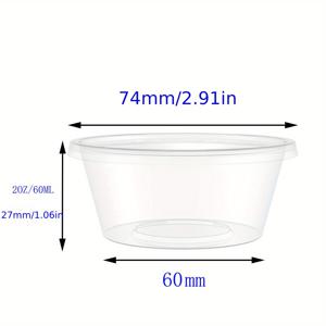 TEMU 2/4 oz 투명한 분비물 폼 볼 저장 용기 - 빨간색, 오렌지색, 노란색, 초록색, 파란색, 보라색으로 다양한 DIY 플라스틱 볼 - 과학 실험 및 감각 놀이에 이상적 - 과학 실험 용품|다양한 색상의 플라스틱 볼|안전한 뚜껑 용기