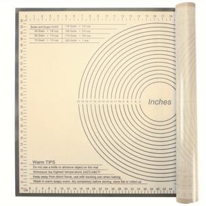 TEMU 36x24인치 실리콘 베이킹 매트, 비스킷 베이킹 매트, 도우 매트, 베이킹 보드, 도우 롤링 매트, 케닝 보드, 파이 크러스트 매트, 소프트 캔디 매트, 파스타/피자 매트, 주방 테이블 매트