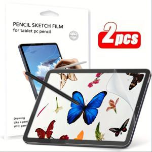 TEMU 2팩 페이퍼필 스크린 보호 필름 매트 PET 필름, S7/S8/S9/S9FE, A7 라이트, A9/A9+ 플러스, A8 및 기타 모델 호환 가능, 반사 방지, 지문 방지, 태블릿 쓰기 및 드로잉용 S 펜과 호환, 생일/부활절/대통령의 날/크리스마스/가족/친구/남자친구/ 선물
