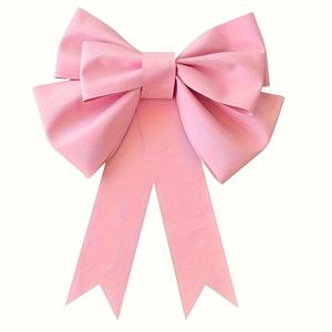 TEMU 대형 핑크 장식용 리본 - 결혼식, 파티, 데이, 생일 등에 완벽한 DIY 공예 재료 키트, 선물 포장 용품, 종이 공예, 축제 장식|대형 리본 디자인|종이 공예 세트, 결혼식 장식