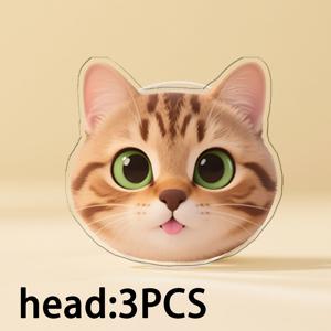 TEMU 1개/3개 맞춤형 PVC 펫 폰 홀더 스탠드 - 인체공학적 핸들, 내구성 강한 대형 얼굴 스탠드 스마트폰 거치대, 가족 친구를 위한 특별한 휴가 결혼 선물|그립톡