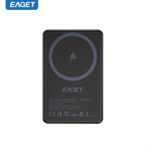 TEMU EAGET 휴대용 10000mAh 접이식 무선 충전기 USB-C 케이블 포함, Mag-Safe 야외 배터리 팩 모바일 폰 파워 뱅크 빠른 충전 20W 자석 파워 뱅크 아이폰 16/15/14/13/12 프로/프로 맥스/플러스/미니