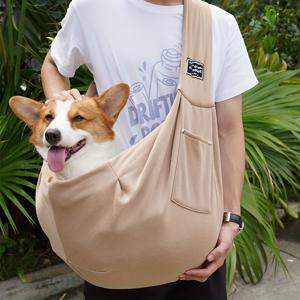 TEMU 1pc 인체공학적 애완동물 수납 가방, 버클 클로저가 있는 폴리에스터 소재, 강아지와 고양이를 위한 부드럽고 통기성이 좋은 디자인, 야외 활동 및 여행에 이상적