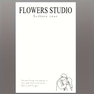 TEMU 20개, 꽃다발 포장지, 선생님, 어머니날, 발렌타인데이용 꽃다발 포장지, 흑백 인쇄 수제 선물포장지