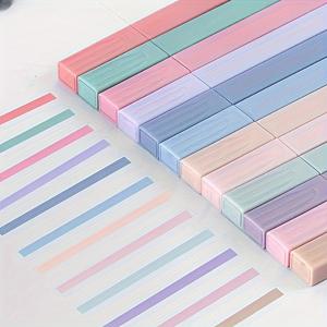 TEMU 삽 모양 팁이 있는 12가지 파스텔 형광 펜, 무통과 및 흐리지 않는, 다이어리, 학교 및 사무용품에 적합 - 이상적인 부활절 선물