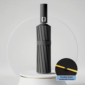 TEMU 인상적인 강력한 바람에 내는 24뼈 자동 오픈 우산 - 남성용 세련된 디자인, 자외선 차단, 데이, 세인트 패트릭 데이, 어머니의 날, 할로윈, 크리스마스에 이상적인 선물