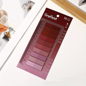 TEMU 200가지 색상의 PET 스티커 노트, 쓰기 가능, 재배치 가능한 투명 북마크, 자체 접착식 페이지 라벨, 바인더 및 색인에 적합