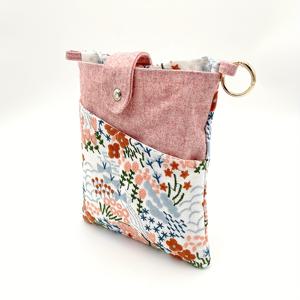 TEMU 1pc 밝은 핑크 꽃무늬 캔버스 정리 가방, 책, 태블릿 및 사무용품을 위한 다중 컴파트먼트가 있는 내구성 있는 폴리에스테르 - 학생, 교사 및 책을 사랑하는 사람들에게 이상적인 태블릿 보관 가방 | 꽃무늬 가방 | 캔버스