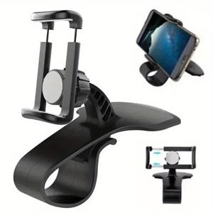 TEMU 360° 회전 조절 가능한 자동차 전화 마운트, 범용 대시보드 클립 홀더, 휴대용 GPS 네비게이션 브래킷, 아이폰 16 15 14 12, 샤오미 S25 S24 S23 S22 S21, ABS 소재, 휴대전화 홀더 | 360° 회전 가능 | 안전한 손잡이 마운트|그립톡