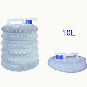 TEMU 접이식 물 저장 용기 5L/10L/15L - 누수 방지 PVC 휴대용 & 접을 수 있는 스파우트 및 안전한 나사 캡, 캠핑, 하이킹, 생존 장비, 야외 모험용 유연하고 튼튼한 디자인, 견고한 손잡이 기능