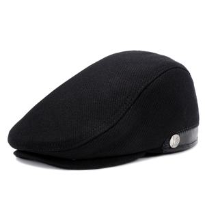 TEMU 남성 가을 겨울 레트로 베레모 조절 가능한 플랫 캡 힙합 베레모, 내장 숨김형 귀 보호대, 배터리 없음