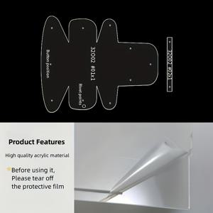 TEMU 2pcs 아크릴 지갑 만들기 키트, 미니 동전 지갑 펜던트 템플릿, 가죽 공예 용품, DIY 지갑 디자인 도구로 DIY 지갑 만들기