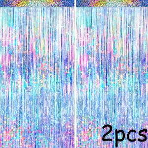 TEMU 2pcs 긴 2m, 넓은 1m 은색 글리터 배경, 생일, 70년대 80년대 90년대 테마 디스코 파티, 솔로 파티, 하와이 파티, 머메이드 파티, 오션 테마 파티, 파티 장식에 적합합니다.