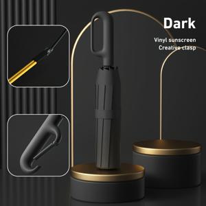 TEMU 회전 링 버클, 방풍 디자인, 10대 리브, 210T 폴리에스터 원단, 고무 손잡이 자동 접이식 우산 - 스타일, 어머니날, 할로윈, 크리스마스 선물 추천